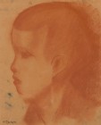 Dahm, Helen (Schweiz, 1878-1968) Kind ohne Jahr 

 Dahm, Helen 
Kreuzlingen 1878 – 1968 Männedorf 
 
Kind. Ohne Jahr. 

Rötel auf festem, braun...