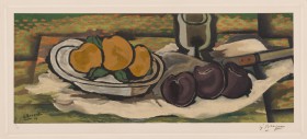 Braque, Georges (Frankreich, 1882-1963) Nature morte aux fruits 1950 

 Braque, Georges 
Argenteuil 1882 – 1963 Paris 

 Nature morte aux fruits....