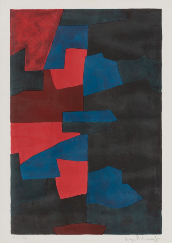 Poliakoff, Serge (Russland/Frankreich, 1906-1969) Komposition in Rot, Blau und S...