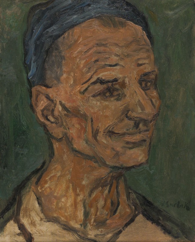 Surbek, Victor (Schweiz, 1885-1975) «Gärtner in Iseltwald» O.J. 

 Surbek, Vic...