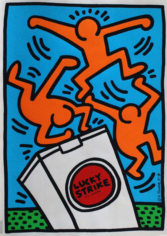 Haring, Keith (USA, 1958-1990) «Lucky Strike» 1987 

 Haring, Keith 
Reading,...