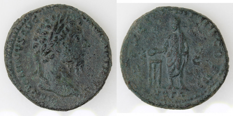 Impero Romano. Marc'Aurelio. 161-180 d.C. Asse. Ae. D/ IMP M ANTONINVS AVG TR P ...