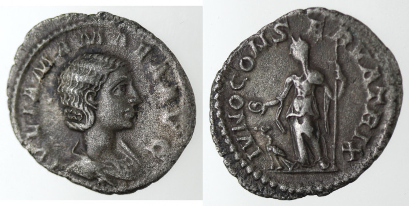 Impero Romano. Giulia Mamaea. Madre di Alessandro Severo. 235 d.C. Denario. Ag. ...