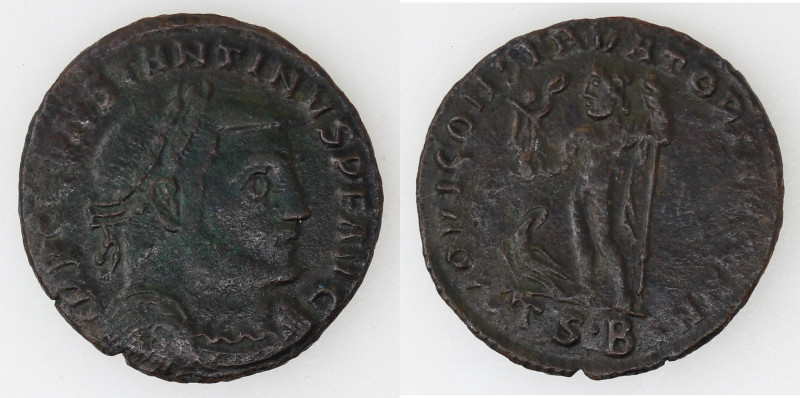 Impero Romano. Costantino I. 306-337 d.C. Follis ridotto. Ae. D/ CONSTANTINVS P ...