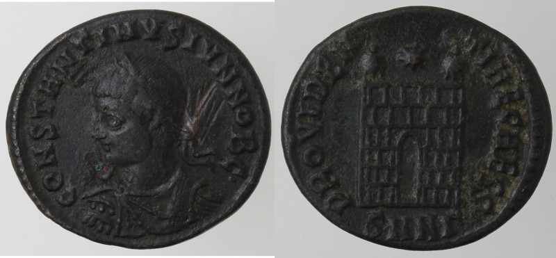 Impero Romano. Costantino II. 317-337 d.C. Follis. Ae. D/ CONSTANTINVS IVN NOB C...