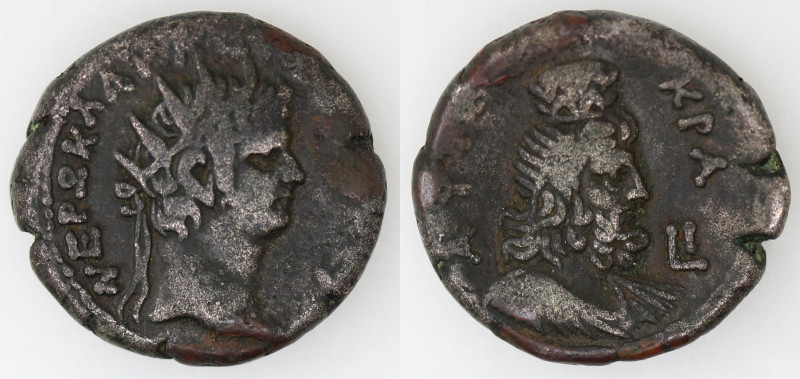 Provincia Romana. Nerone. 54-68 d.C. Tetradracma. Alessandria. Ag. D\ NEΡΩ KΛAY ...