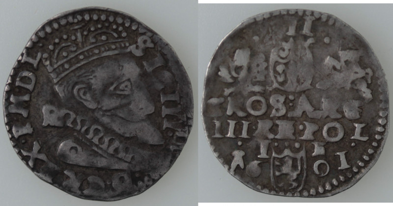 Monete Estere. Polonia. Sigismondo III Vasa. 1587-1632. 3 Groscher 1601. Ag. Pes...