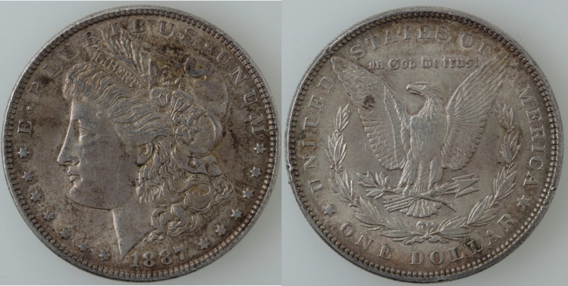 Monete Estere. USA. Dollaro Morgan 1887 Philadeplhia. Ag. KM#110. Peso 26,83 gr....