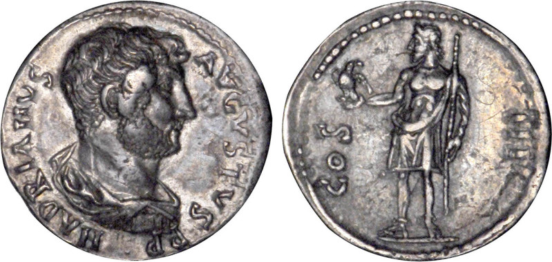 HADRIEN (117-138)
Cistophore : Jupiter debout à gauche, tenant un aigle & un sc...