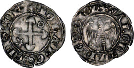 DAUPHINÉ
Evêché de Valence et de Die, Jean de Genève (1285-97) : Gros d'argent (P 103-5, DF 2269)
 - TTB 35 (TTB)
Très Rare !!


B 1025, P 103-5...