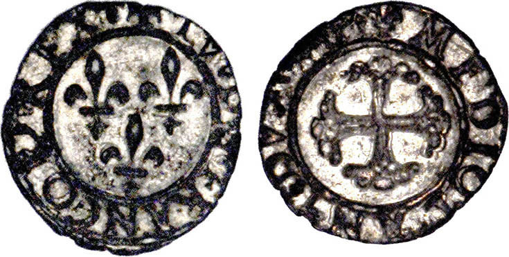 LOUIS XII pour l'Italie (1498-1512)
MILAN (1499-1512), Trillina aux 3 lis
 - S...