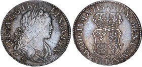LOUIS XV le Bien aimé (1715-1774)
Écu de Navarre "Westphalien"
1718 T - TTB 40 (TTB+)
Rare ! - fines rayures


DR 532, D 1657, GR 318, Dav# 1327...