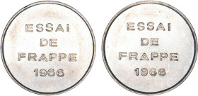 1/2 FRANC, 50 CENTIMES
1/2 FRANC (module de) "ESSAI DE FRAPPE 1966" en cupro-nickel
1966 - SPL 62 (SUP++)
Très Rare !!


G 428
 - CUPRO-NICKEL ...