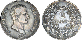 2 FRANCS
2 FRANCS Napoléon empereur (calendrier révolutionnaire)
AN13 A - TTB 35 (TTB)



G 495, F 251, KM# 658
PARIS - ARGENT - 
 -----------...