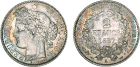2 FRANCS
2 FRANCS type Cérès (IIIe République
1887 A - FDC 64 (FDC)
Rare en l'état !


G 530a, F 265, KM# 817
PARIS - ARGENT - 10,01g
 -------...