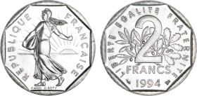 2 FRANCS
2 FRANCS type semeuse (nickel)
1994 - SPL 62 (SUP++)
Abeille - Rare !


G 547, F 272, KM# 942.1
 - NICKEL - 
 -----------------------...
