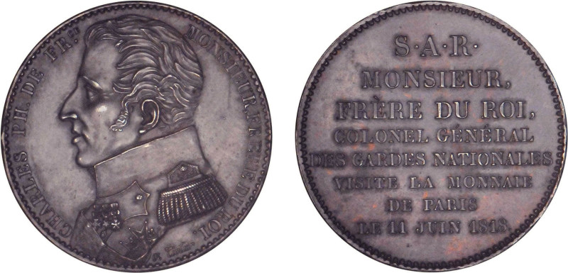 5 FRANCS
5 FRANCS (module de) Paris, 11 Juin 1818
1818 c) - SUP 58 (SUP)
Bron...
