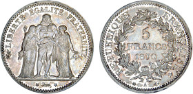 5 FRANCS
5 FRANCS type Hercule (Défense Nationale)
1870 A - SPL 60 (SUP+)
Assez Rare !


G 745, F 334, KM# 820
PARIS - ARGENT - 25,02g
 ------...
