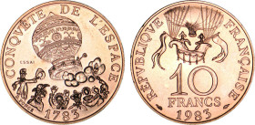 10 FRANCS
10 FRANCS conquête de l'espace
1983 - SPL 63 (SUP++)
ESSAI - Tranche A


G 816, F 367, KM# 952
 - CUPRO-NICK.-AL. - 
 --------------...