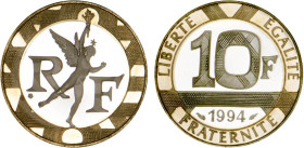 10 FRANCS
10 FRANCS RF, Génie - flan bruni
1994 - FDC 66 (FDC)
Assez Rare !


G 827a, F 375v, KM# 964.2
 - BIMETALLIQUE - 
 ------------------...