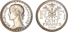 100 FRANCS OR
CENT FRANCS or, concours de Guilbert "modèle réduit"
1929 - FDC 64 (FDC)
ESSAI en maillechort - Très Rare !!


G 1141a, M 2558, KM...