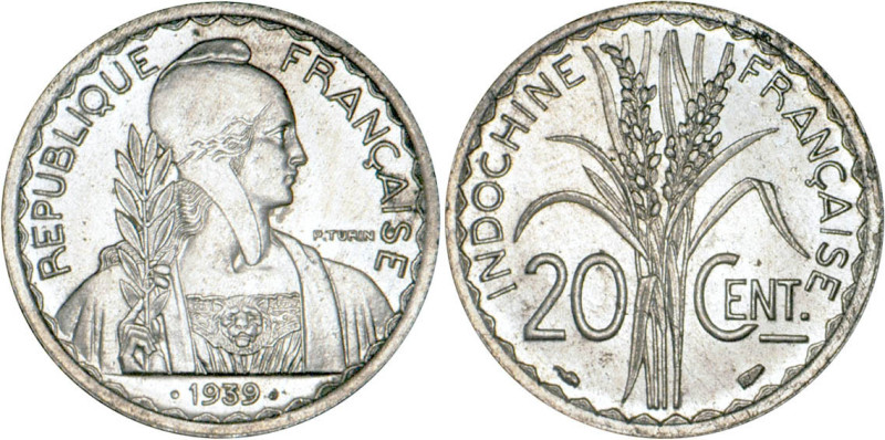 INDOCHINE
20 CENT. non magnétique (cupro-nickel)
1939 - SUP 59 (SUP)



GC...