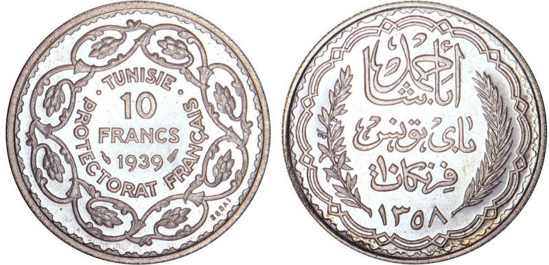 TUNISIE
10 FRANCS Ahmed, Bey
1939 - SPL 63 (SUP++)
ESSAI - Assez Rare !


...