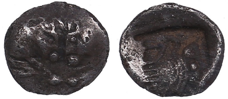 Caria AR Tetartemorion (?) Hemiobol (?) c. 5th century BC - NGC Ch VF
Strike: 4/...