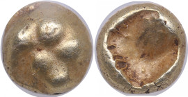 Lydia, Time of Alyattes to Kroisos EL 1/24th Stater - c. 610-546 BC - NGC VF
Strike 5/5, Surface 3/5. obv. Lions' paw./ rev. Square incuse punch. SNG ...
