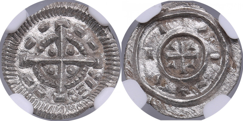 Hungary AR Denar - Bela II (1131-1141) - NGC AU DETAILS
Cleaned, but still an at...