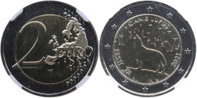 Estonia 2 Euro 2021 - Canis Lupus - NGC MS 66 DPL
Only four specimens has been certified finer by NGC.