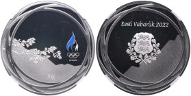 Estonia 8 Euro 2022 - Olympic Winter Games Beijing - NGC PF 69 ULTRA CAMEO
With box and certificate. First releases. Splendid specimen.