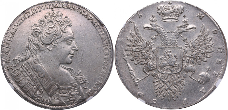 Russia Rouble 1731 - NGC AU DETAILS
Cleaned, but still very attractive coin. Gor...