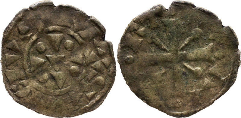 Portugal
 D. Sancho II (1223-1248)
Dinheiro Cross of Nails
A: .REX SANCIVS
R: PO...