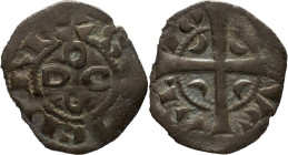 Portugal
 D. Sancho II (1223-1248)
Dinheiro 
A: SANCII REX
R: PO RT VG AL Crescent Chanted Cross
AG: 08.01 0.70g. Good Fine