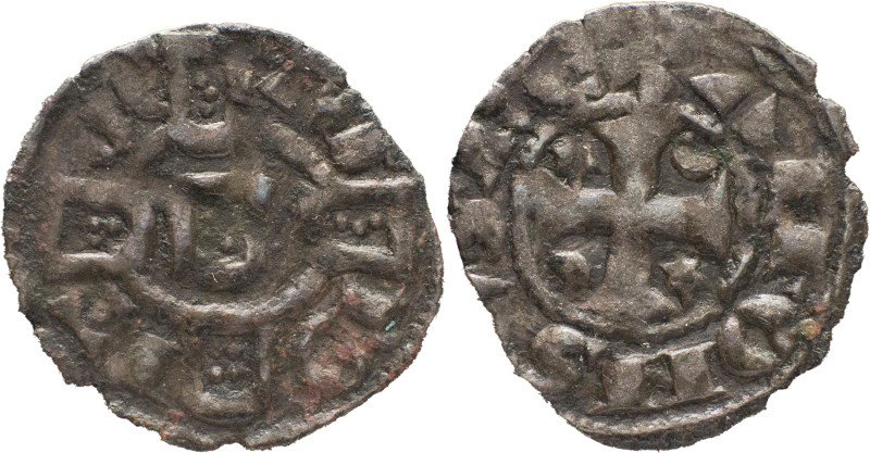 Portugal
 D. Afonso III (1248-1279) 
Dinheiro PO In Second Quadrant
A: ALFONSVS ...