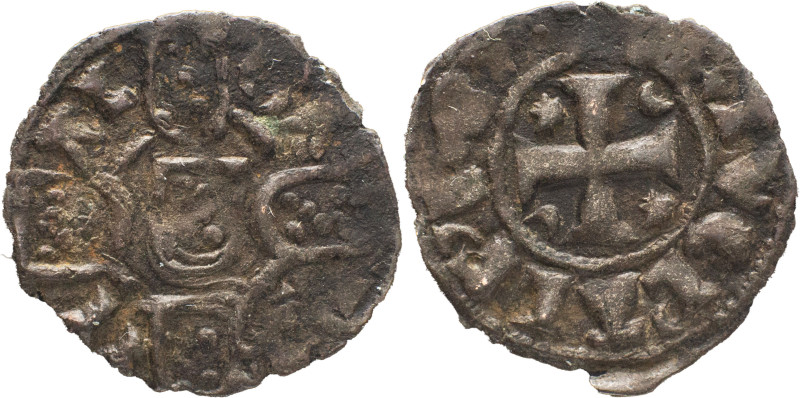 Portugal
 D. Afonso IV (1325-1357) 
Dinheiro 
A: ALF' REX . PORTVGL'
R: GA RB II...