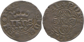 Portugal
 D. João I (1385-1433) 
Meio Real de Dez Soldos Subtitle Variant
A: (IHN)S DEI GRA REX
R: PORT(VG)ALIE(ET)AL 
AG: 17.02 VAR 0.86g. Good Fine