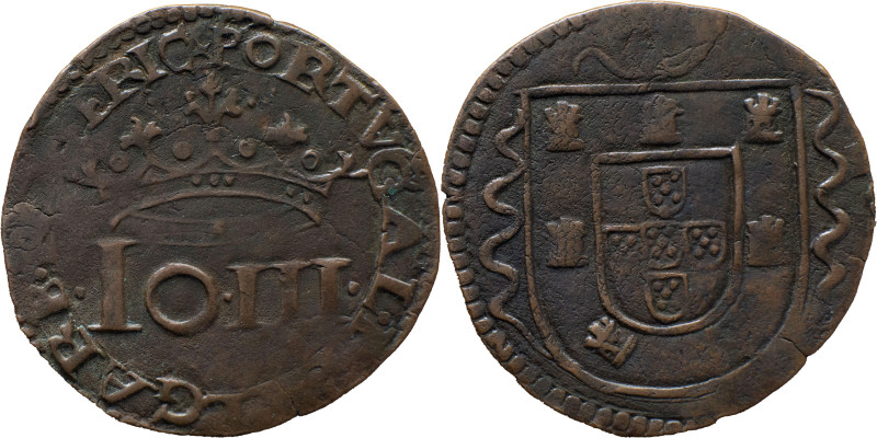 Portugal
 D. João III (1521-1557) 
3 Reais AE
A: PORTVGAL . ETALGARB . R ( )FFRI...