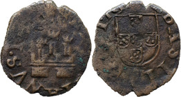 Portugal
 D. Sebastião (1557-1578) 
Ceitil AE
A: ()IANVS . I( )
R: ()BASTI( )I . R()
AG: 05.01 1.31g Good Fine