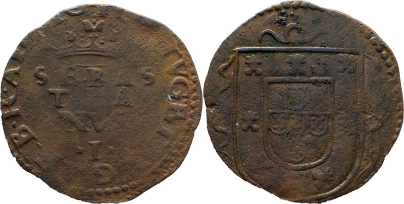 Portugal
 D. Sebastião (1557-1578) 
3 Reais AE
A: SEBAS TIA NVS * I * PORTVG ET ...