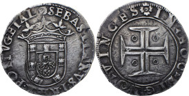 Portugal
 D. Sebastião (1557-1578)
Tostão (100 Reais) Ag Variant with Arch of circle in the Obverse
A: SEBASTIANVS : I : REX : PORTVG : ETAL
R: IN ^ H...