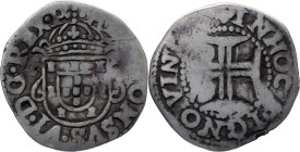 Portugal
 D. Afonso VI (1656-1667) 
Half Tostão (50 Reis) Ag 
A: AL( )ONSVS . VI . DG . REX . P
R: IN HOC SIGNO VIN( ) 
AG: 18.02 VAR 2.05g. Very Fine...