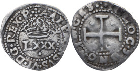 Portugal
 D. Afonso VI (1656-1667) 
4 Vinténs (LXXX Reis) Ag VIN . CES Instead of VINCES
A: ALPHONSVS . VI . DG . REX . P .
R: IN HOC SIGNO VIN . CES ...