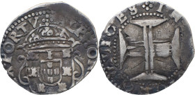 Portugal
 D. Afonso VI (1656-1667)
Tostão (100 Reis) Ag 
A: ALPHONSVS . VI . DG . REX . PORT
R: IN HOC SIGNO VINCES 
AG: 25.15 2.99g Very Fine