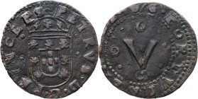 Portugal
 D. Pedro P.R. (1667-1683)
V Reis AE 1676
A: PETRVS . D . G . PRINCEPS
R: PORTVGALIA( ) 1676 
AG: 06.03 10.92g. Good Very Fine