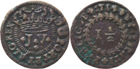 Portugal
 D. João V (1706-1750) 
Real and Half (1 1/2) AE 1714
A: D . G . PORT . ET . ALG . REX
R: 1714 + VTILITATI + PVBLICAE
AG: 06.01 1.88g Very Fi...