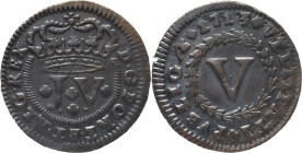 Portugal
 D. João V (1706-1750)
V Reis AE 1713 Subtitle Error PVBLIGAE Instead of PVBLICAE
A: D . G . PORT . ET . ALG . REX
R: 1713 + VTILITATI + PVBL...