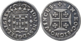 Portugal
 D. João V (1706-1750) 
3 Vinténs (60 Reis) Ag 
A: IOANNES . V . D . G . P . ET . ALG . REX
R: IN + HOC + SIGNO + VINCES
AG: 51.02 2.33g. Goo...