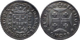 Portugal
 D. João V (1706-1750) 
12 Vinténs (240 Reis) Ag 1748
A: IOANNES . V . D . G . PORT . ET . ALG . REX
R: IN + HOC + SIGNO + VINCES
AG: 76.02 7...